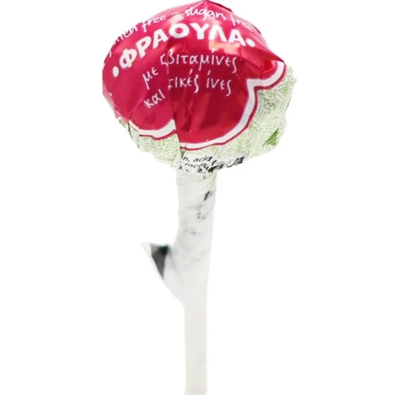 Kaiser Lollipop with Vitamins & Natural Fibers Γλειφιτζούρι με Βιταμίνες & Φυτικές Ίνες με Πλούσια Γεύση 1 Τεμάχιο - Φράουλα