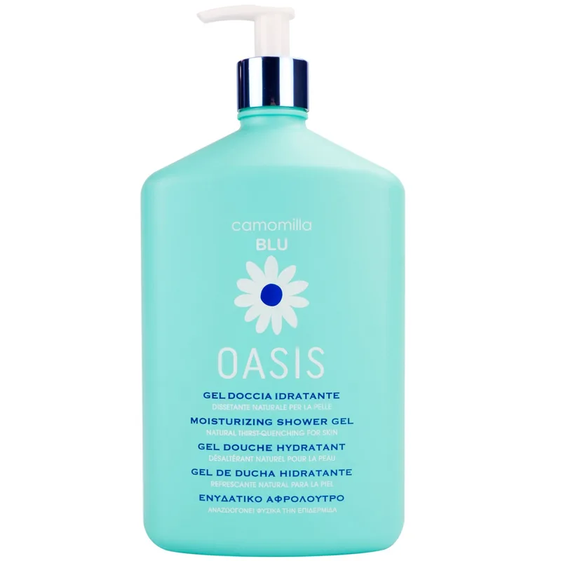 Camomilla Μπλε Oasis Moisturizing Shower Gel Ενυδατικό Αφρόλουτρο με Άρωμα Χαμομήλι με Αντλία 1000ml