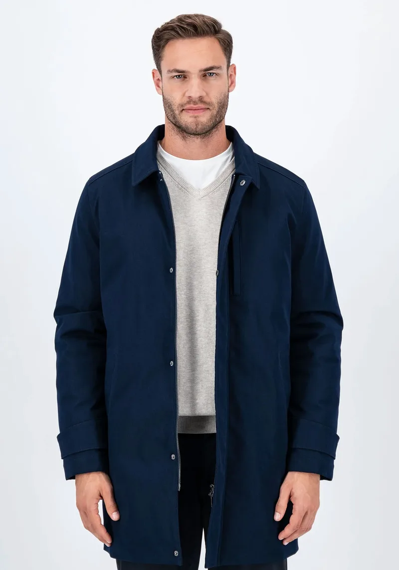 Fynch Hatton Καπαρντίνα της σειράς Logo - 1409 2528 688 Dark Navy