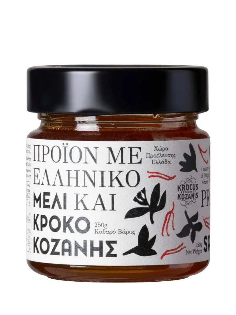 Μέλι με κρόκο Κοζάνης "Krocus Kozanis Products" 250g>