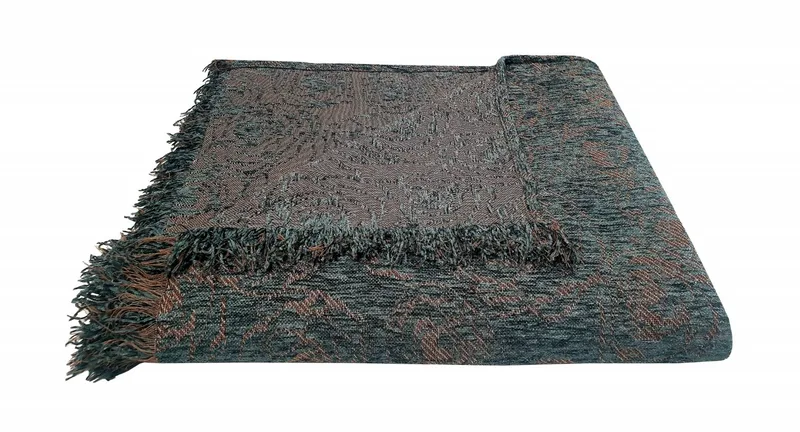 Ριχτάρι Τριθέσιου ΚΟΜΒΟΣ Chenille Rose Sky Grey 180x280