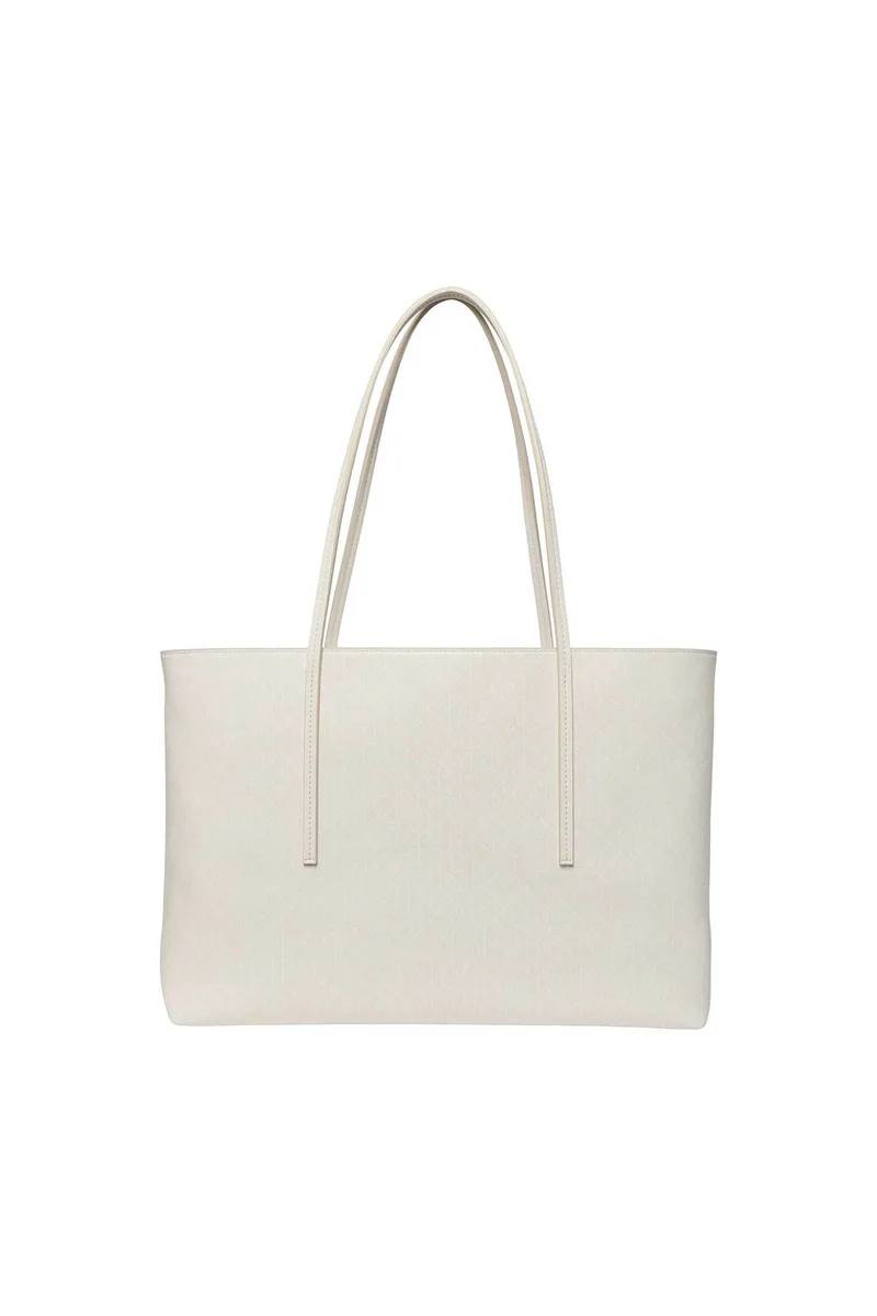 Calvin Klein Jeans γυναικεία τσάντα tote με all-over logo print - LV04F3266G Κρέμ