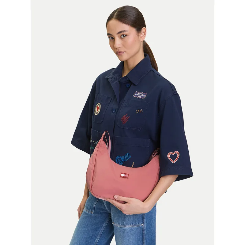 Τσάντα Tommy Jeans Urban X-Body AW0AW17547 Ροζ