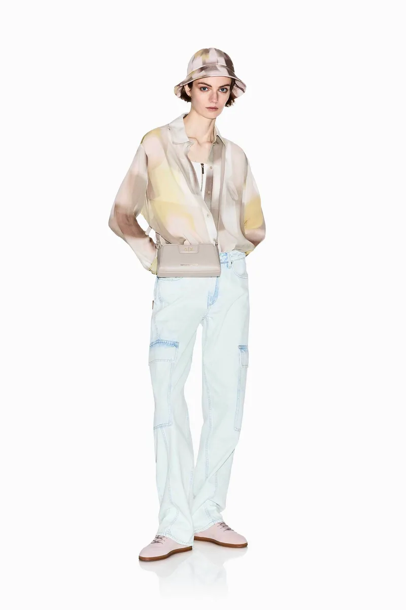 Armani Exchange γυναικείο τζιν παντελόνι πεντάτσεπο Relaxed Fit - XW001714AF21350 Denim Blue Ανοιχτό