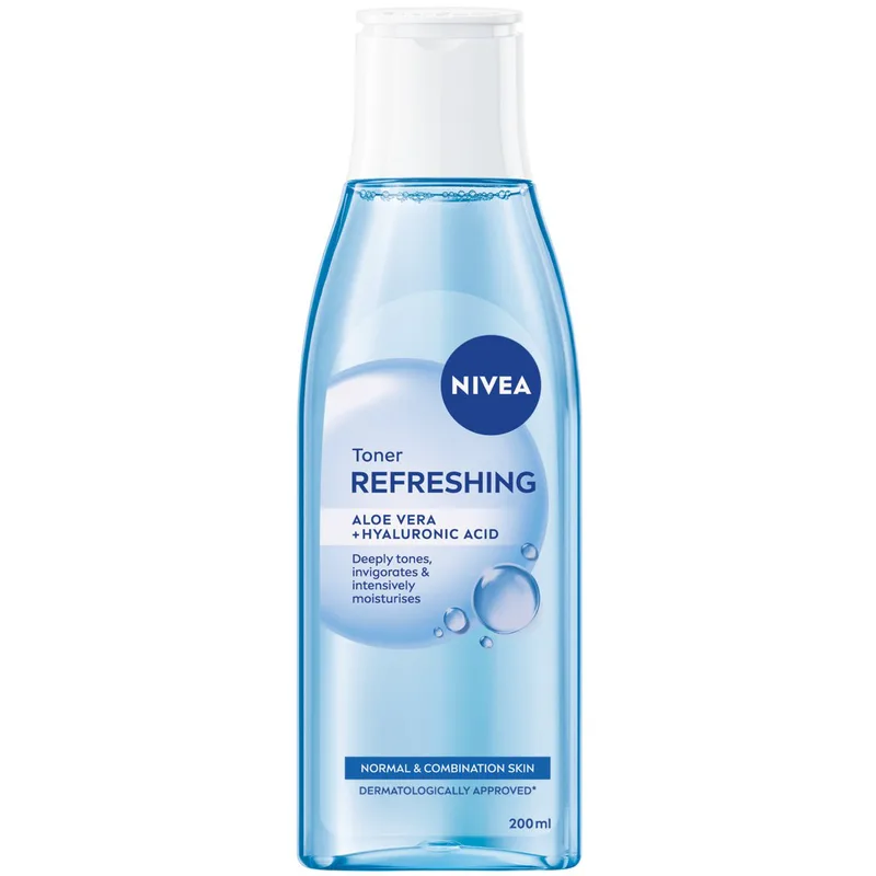 Nivea Refreshing Moisturizing Toner Αναζωογονητική Ενυδατική Τονωτική Λοσιόν με Αλόη Βέρα & Υαλουρονικό Οξύ για Κανονικές προς Μικτές Επιδερμίδες 200ml