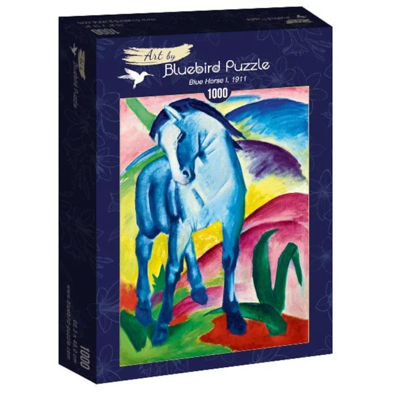 Bluebird-60069-Franz Marc - Blue Horse I, 1911 - Puzzle 1000 pieces