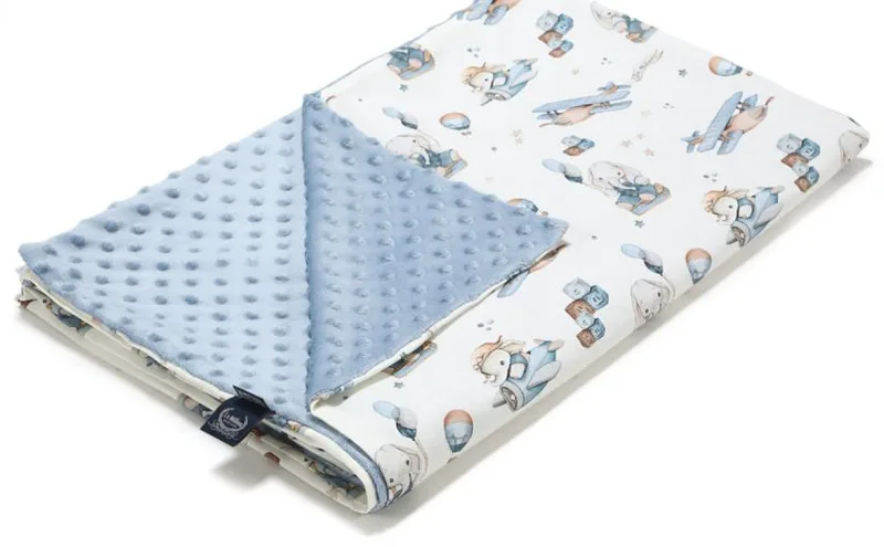 Large Λεπτή Κουβέρτα Simbo Minky Wind Blue
