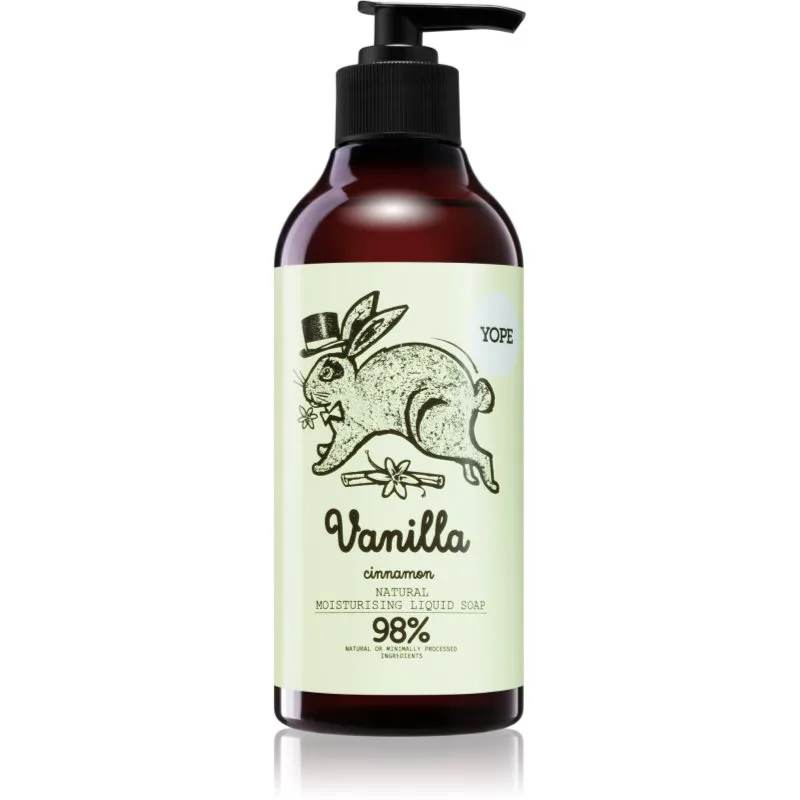 Yope Vanilla & Cinnamon υγρό σαπούνι για τα χέρια με ενυδατικό αποτέλεσμα 500 ml