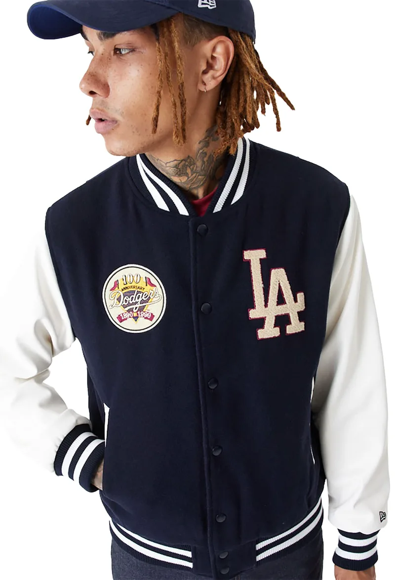 Μπουφάν New Era Large Logo Varsity Los Angeles Dodgers 60416326-410 Ανδρικό