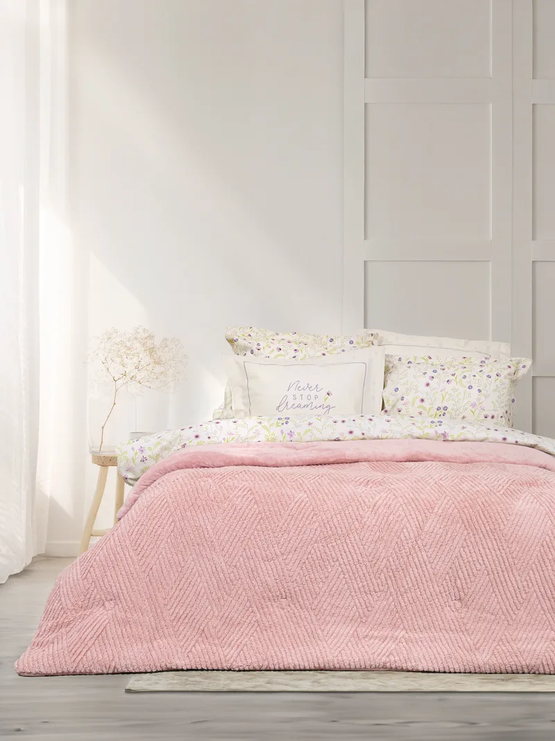 Κουβερτοπάπλωμα King Size Nima Velva Rose 240x260