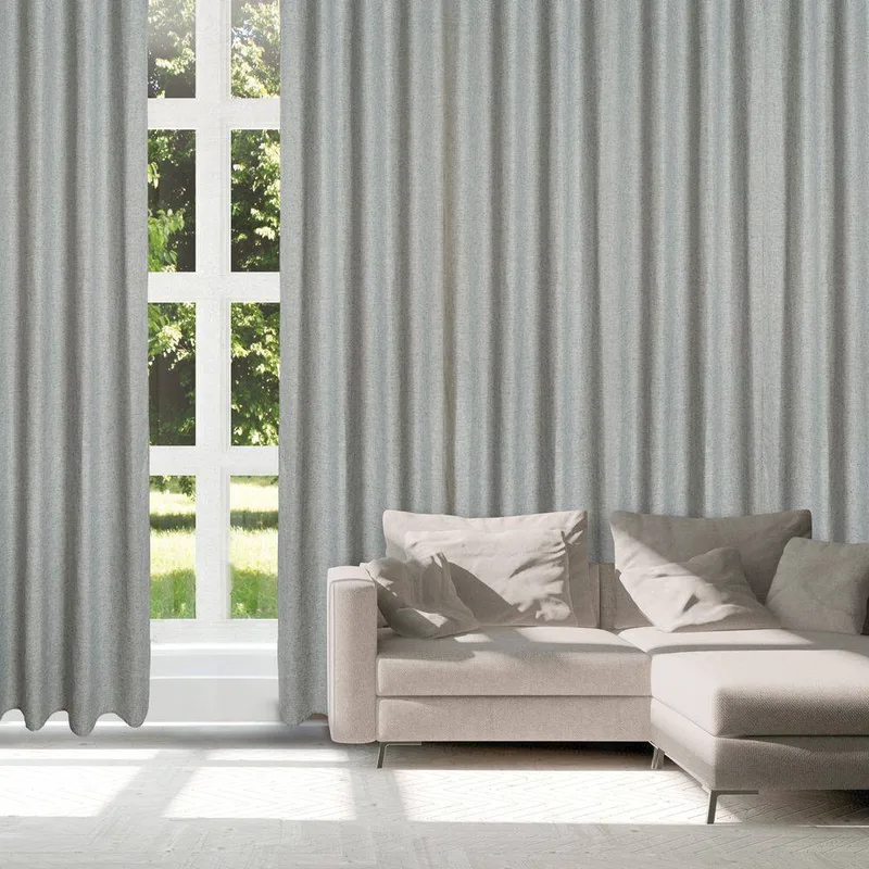 ΚΟΥΡΤΙΝΑ ΜΕ ΚΡΙΚΟΥΣ DAS HOME 2252 ΓΚΡΙ (140Χ270CM)