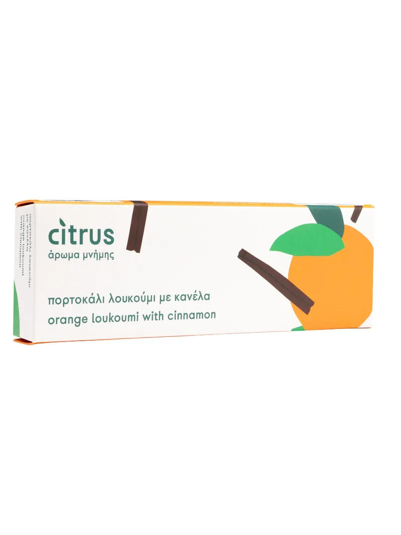 Παραδοσιακό λουκούμι πορτοκάλι με κανέλα "Citrus" 200g>
