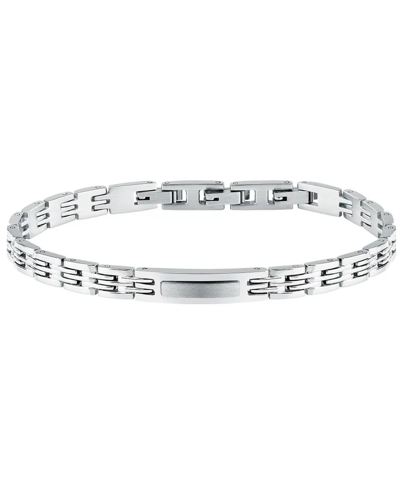 TRUSSARDI Βραχιόλι από ανοξείδωτο ατσάλι Silver (Μήκος 21.00cm) TJAXV35