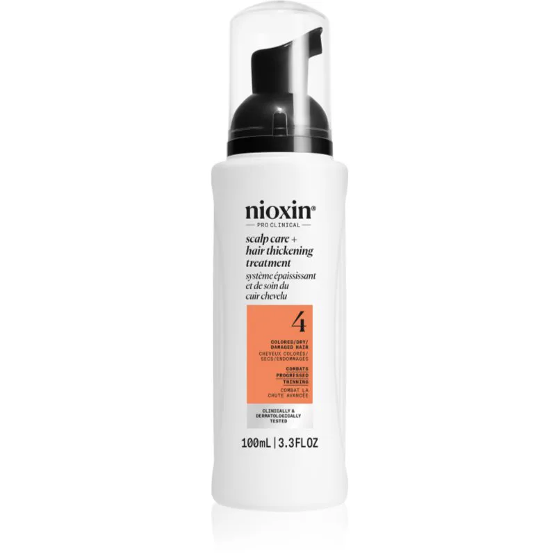 Nioxin System 4 Scalp + Hair Thickening Treatment θεραπεία για σημαντικά αραιωμένα, απαλά και χημικά επεξεργασμένα μαλλιά 100 ml
