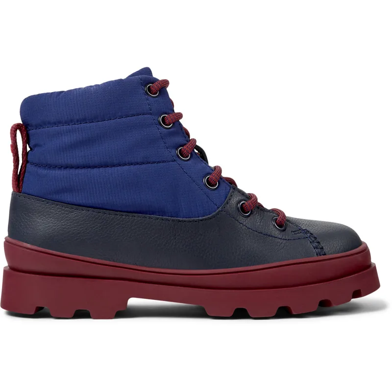 CAMPER Brutus - Μπότες Για Κορίτσια - Μπλε, Μέγεθος 31, Smooth leather/Cotton fabric