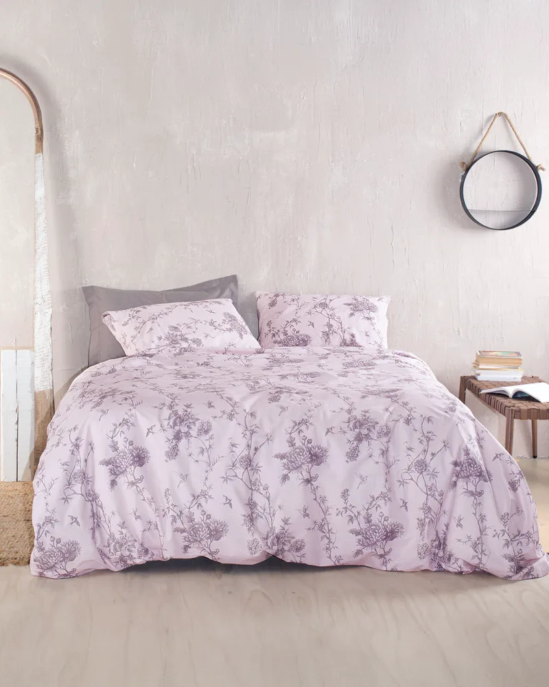 Ζεύγος μαξιλαροθήκες (50Χ70) AURORA PURPLE, RYTHMOS HOME