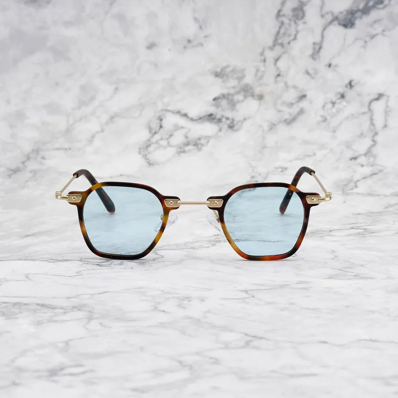LOGAN 43EP10M - LOGAN - MATT TORTOISE - BLUE Sunglasses | Matt Tortoise | Blue Shades | Explicit Poets Sunglasses