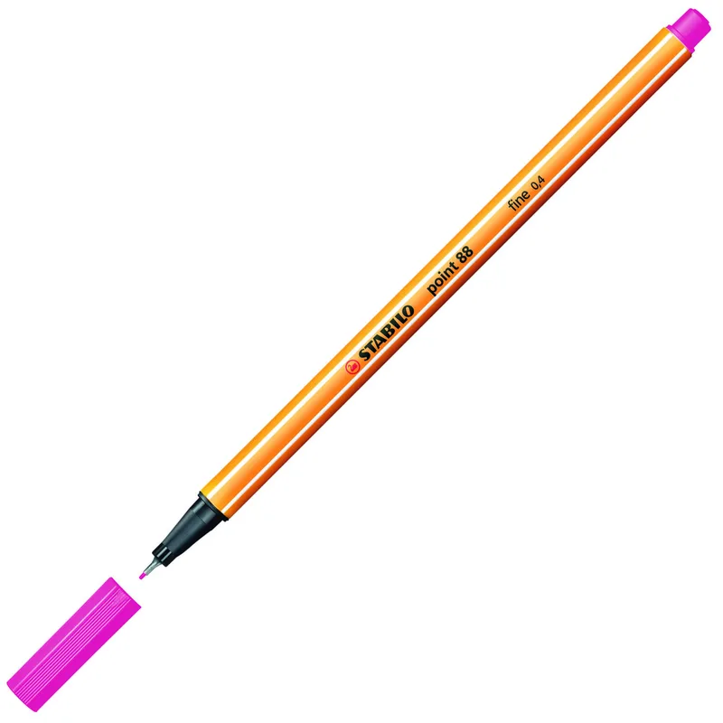 ΜΑΡΚΑΔΟΡΟΣ STABILO POINT 88/056 NEON ΡΟΖ 0.4mm
