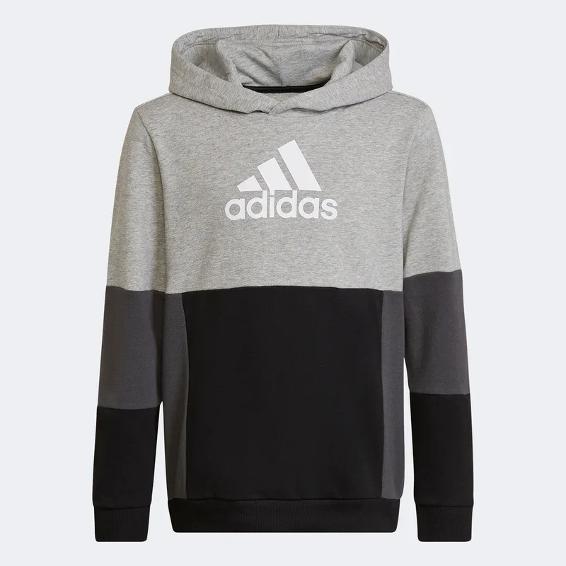 BOYS' ADIDAS COLOURBLOCK HOODIE ΓΚΡΙ