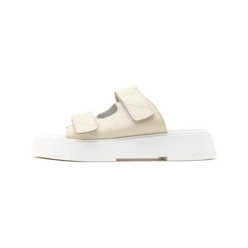 Σανδάλια με πλατφόρμα Bacali Collection LEATHER SANDALS WOMEN