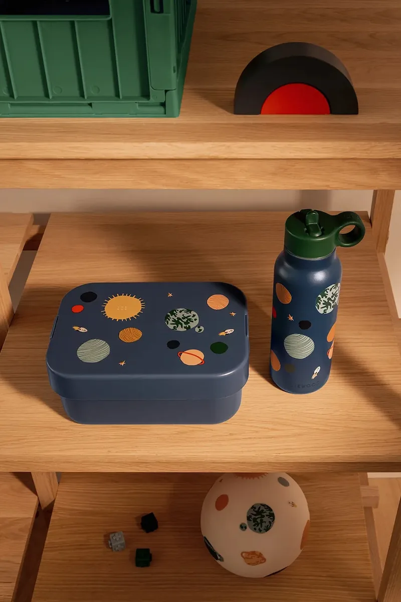 Σετ μπουκάλι παιδικό και μπολ γεύματος Liewood Chelsey Printed Lunchbox Set