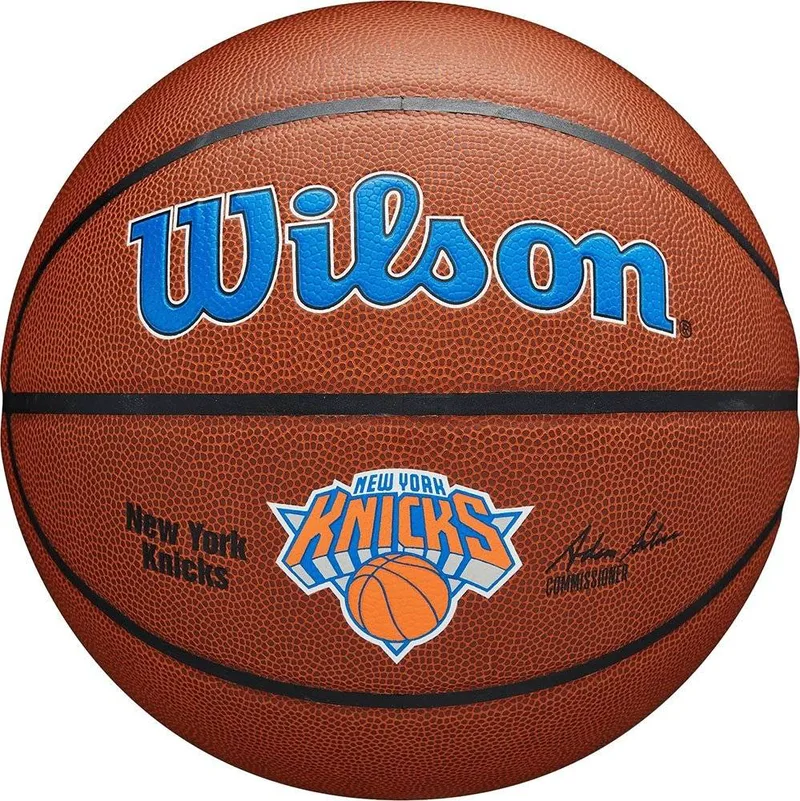 ΜΠΑΛΑ WILSON NBA TEAM ALLIANCE NEW YORK KNICKS ΠΟΡΤΟΚΑΛΙ (7)