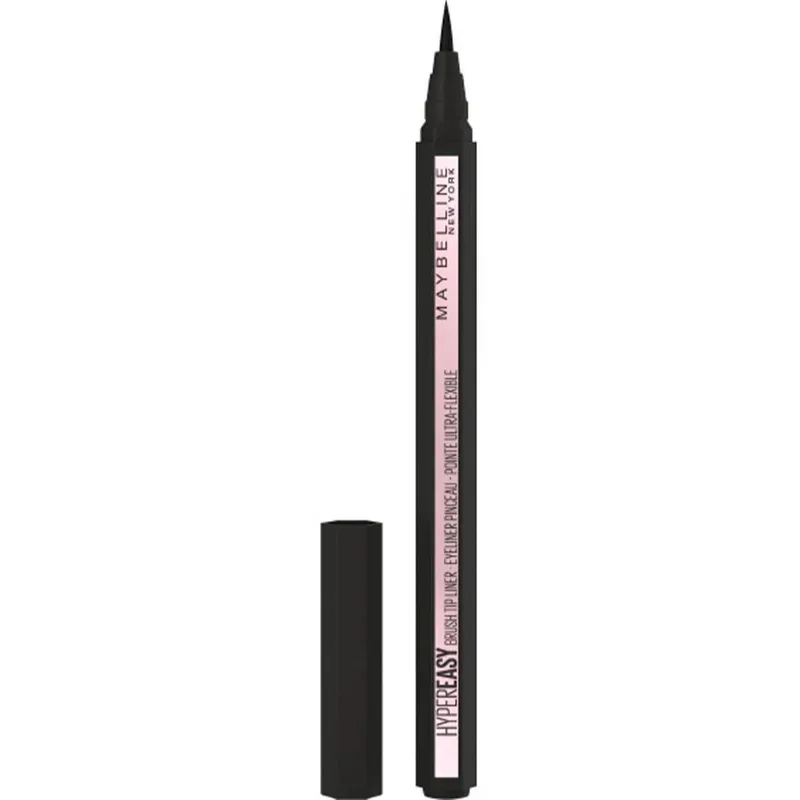 Maybelline Hypereasy Brush Tip Υγρό Eyeliner με Καινοτόμο Πινελάκι για Έυκολη & Άνετη Εφαρμογή 0.6gr - No 801 Matte Black