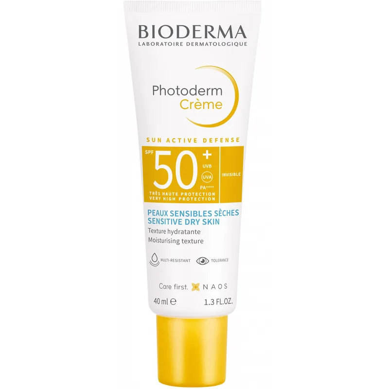 Bioderma Photoderm Moisturizing Creme Spf50+ Λεπτόρρευστη Αντηλιακή Κρέμα Προσώπου Πολύ Υψηλής Προστασίας & Ενυδάτωσης για 40ml