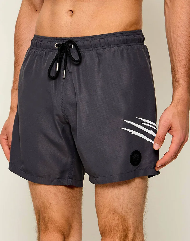 PLEIN SPORT PS26MBM07 RIPSTOP ΣΟΡΤΣ PLEIN SPORT PS26MBM07-80 DarkSlateGrey
