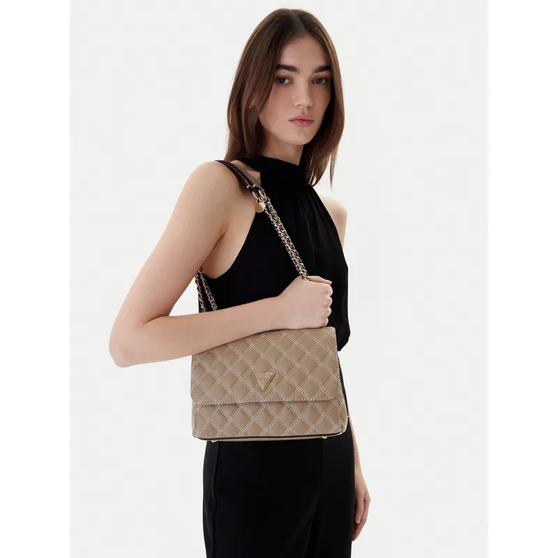 Τσάντα Guess Giully II HWBQ96 73200 Μπεζ