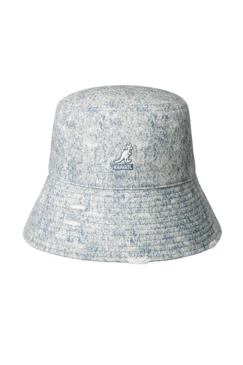 KANGOL Καπέλα WASHED DENIM BUCKET - ΜΠΛΕ-K5444-BLUE