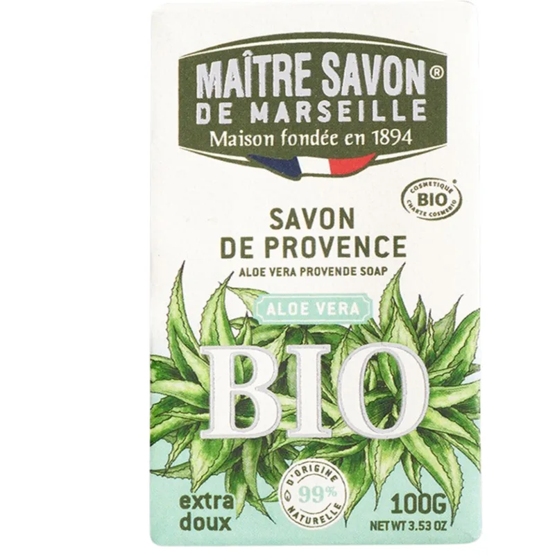 Maître savon Provence soap, aloe vera (100 g)