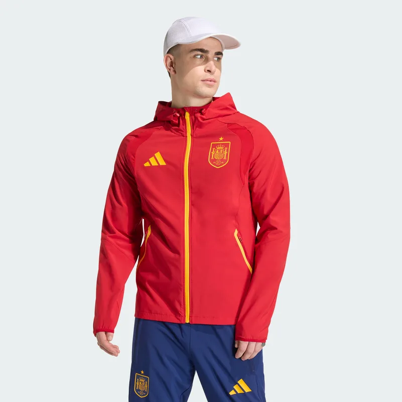 adidas Spain Tiro Travel Full Zip Ανδρικό Αντιανεμικό Μπουφάν (9000263698_65881)