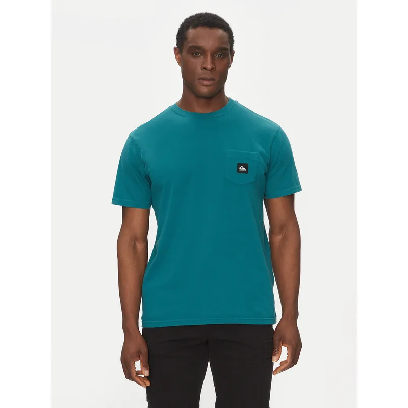Quiksilver T-Shirt EQYZT08035 Πράσινο Regular Fit