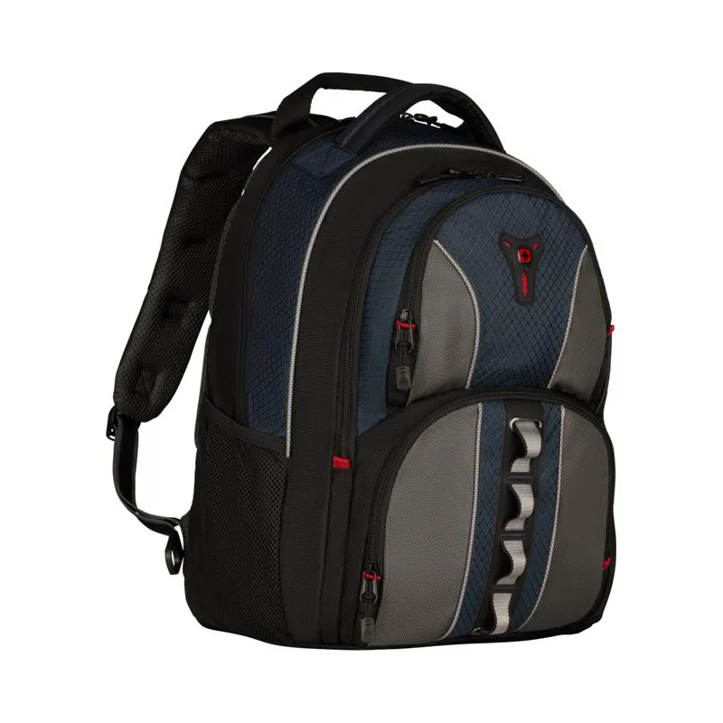 Wenger Cobalt 16 Laptop Backpack for Laptops up to 15.6 inches (39.60 cm), Grey and Blue