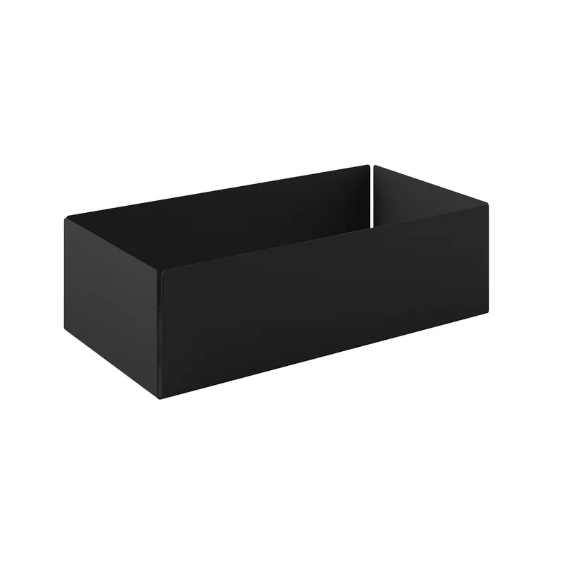 Θήκη Οργάνωσης Ανοξείδωτη Matt Black 25x13x7,5εκ. Pam & Co 119-403 (Υλικό: Ανοξείδωτο, Χρώμα: Μαύρο) - Pam & Co - 119-403