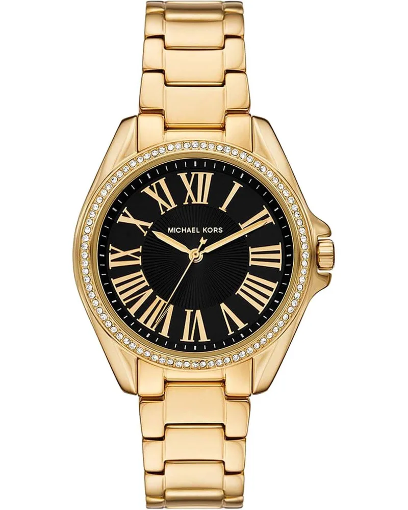 MICHAEL KORS Kacie Crystals - MK4852, Χρυσό case with Stainless Steel Bracelet