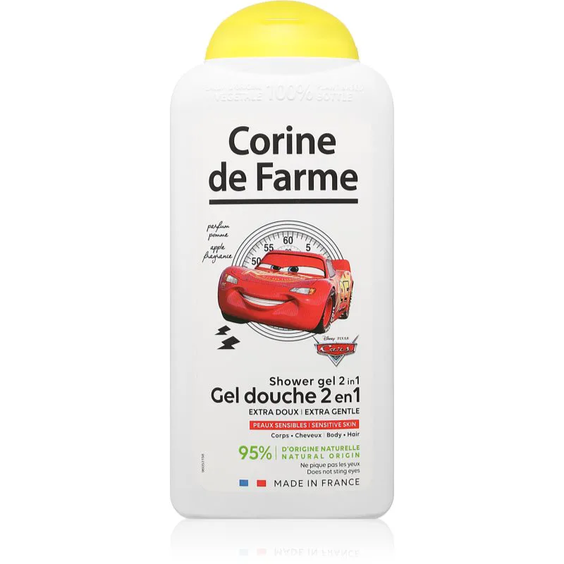 Corine de farme Shower Gel 2 in 1 Cars τζελ για ντους 2 σε 1 300 ml