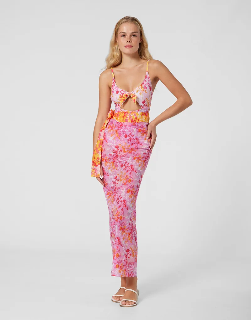 WOMEN'S PAREO BOTANICAL LILLAC