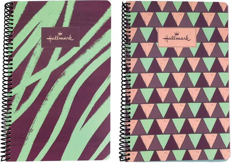 Hallmark Pattern-Diagonal Τετράδιο 17X25 Σπιράλ 2 Θεμάτων 70 Φύλλων-2 Σχέδια (333-39402)