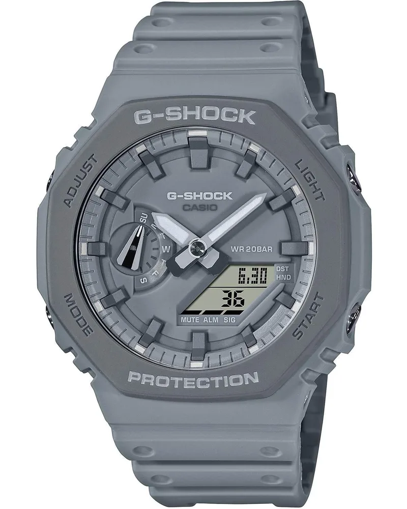 CASIO G-Shock Chronograph - GA-2110ET-8AER Grey case with Grey Rubber Strap