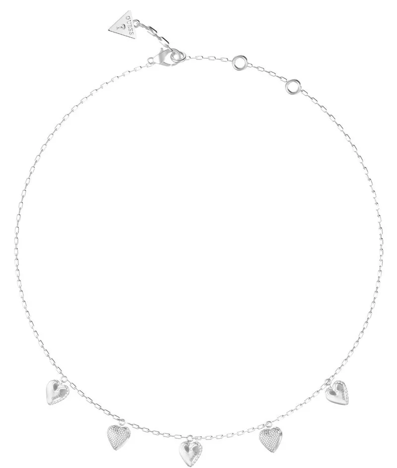 GUESS STEEL Κολιέ από Ανοξείδωτο ατσάλι Silver JUBN06081JWRHT/U