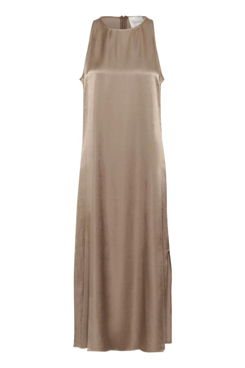 ΓΥΝΑΙΚΕΙΟ ΜΑΞΙ ΦΟΡΕΜΑ MY ESSENTIAL WARDROBE ESTELLE LONG DRESS ΚΑΝΟΝΙΚΗ ΓΡΑΜΜΗ ΚΑΦΕ