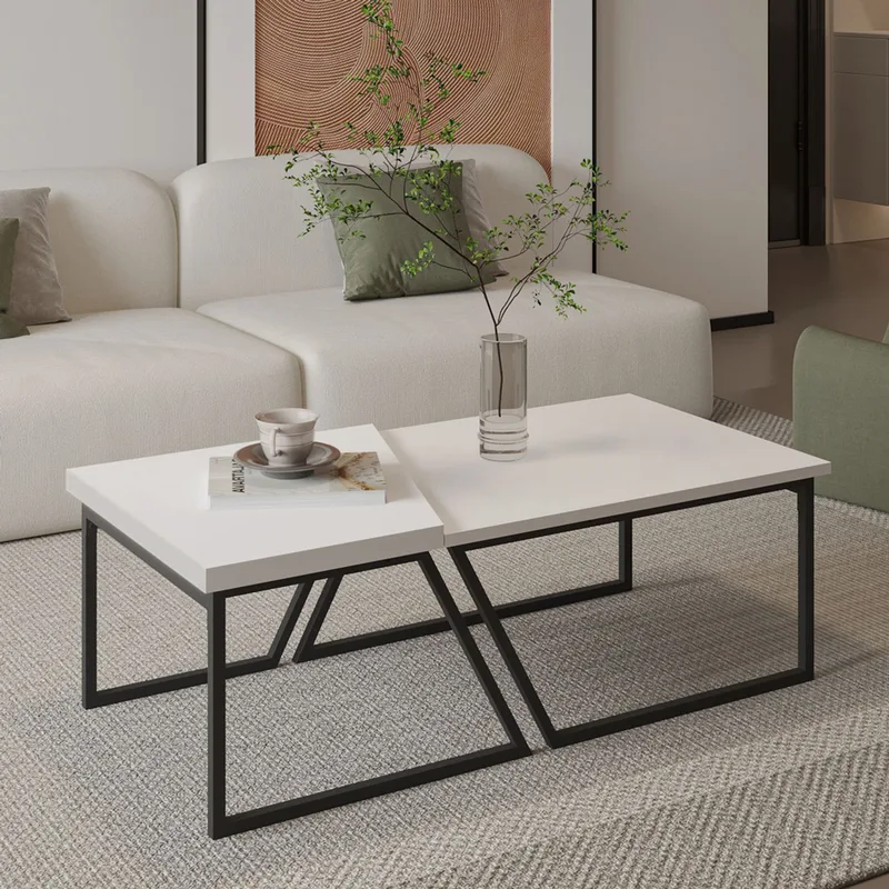 Σετ Τραπεζάκια Σαλονιού Verona P0024623 - White 382Nrc1551 (120x38,8x60 cm)