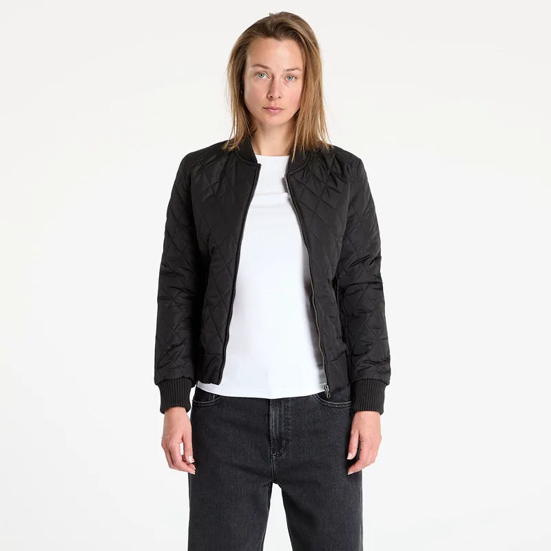 Μπουφάν Urban Classics Ladies Diamond Quilt Nylon Jacket Black XS