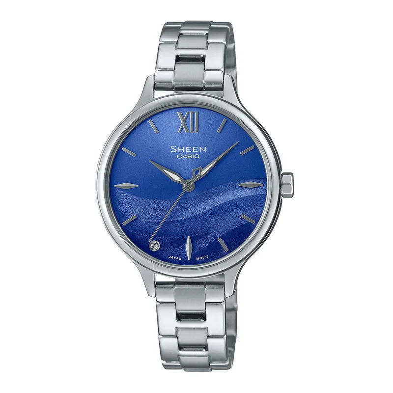 CASIO SHEEN Silver Stainless Steel Bracelet SHE-4550D-2BUER
