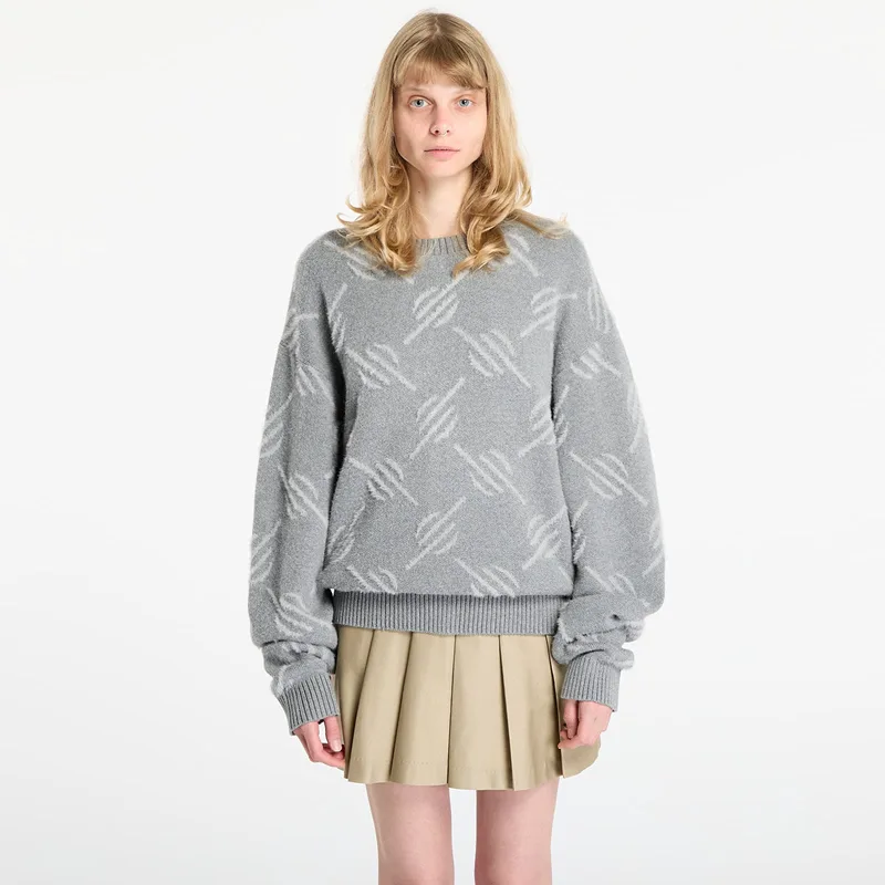 Πουλόβερ Daily Paper Tevin Monogram Knit Sweater Grey XS