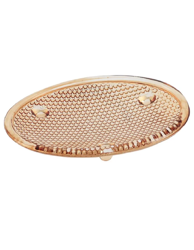 Atmosphera Θήκη Για Σαπούνι Γυαλί Diamond Brown