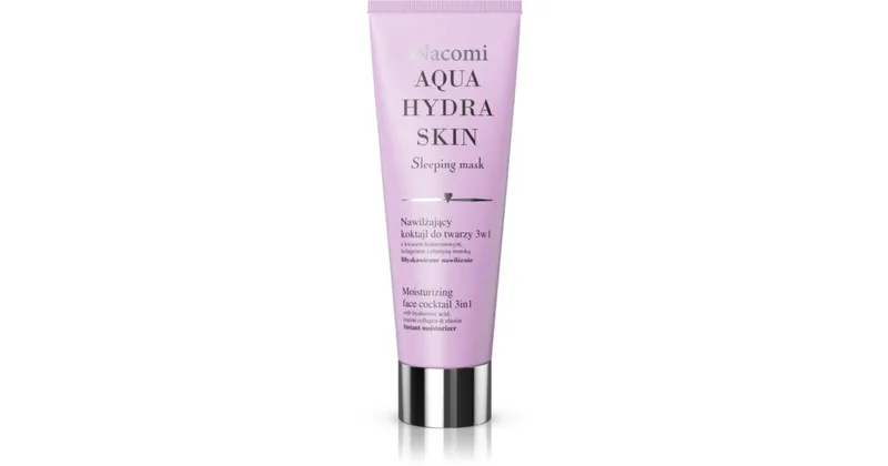 Nacomi Aqua Hydra Skin Sleeping Mask - 3 in 1 moisturizing face cocktail 85 ml