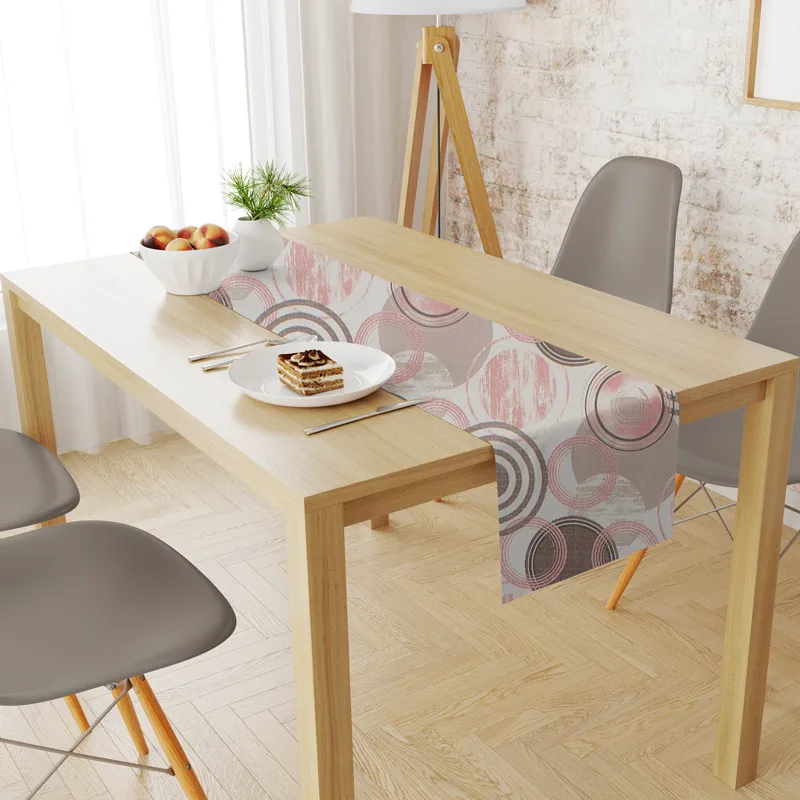 Αλέκιαστη Τραβέρσα 40x180 Dimcol Circles 469 Coral